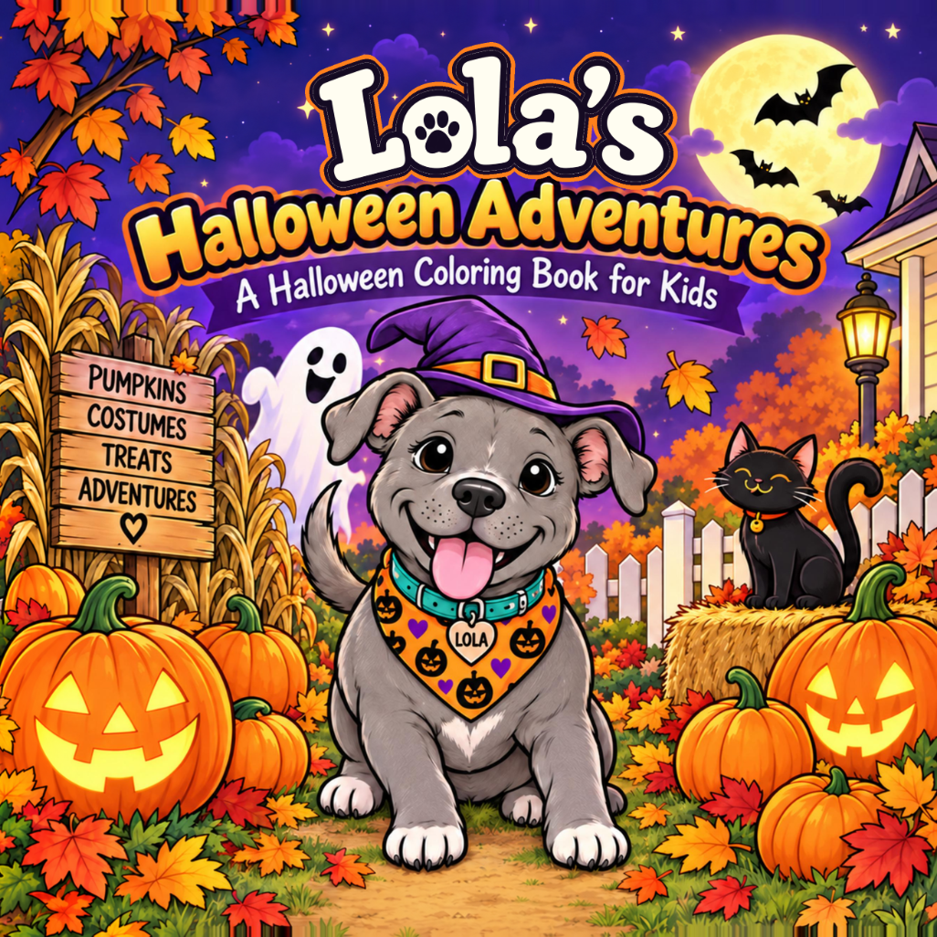 Front cover of Lola’s Halloween Adventures, English edition