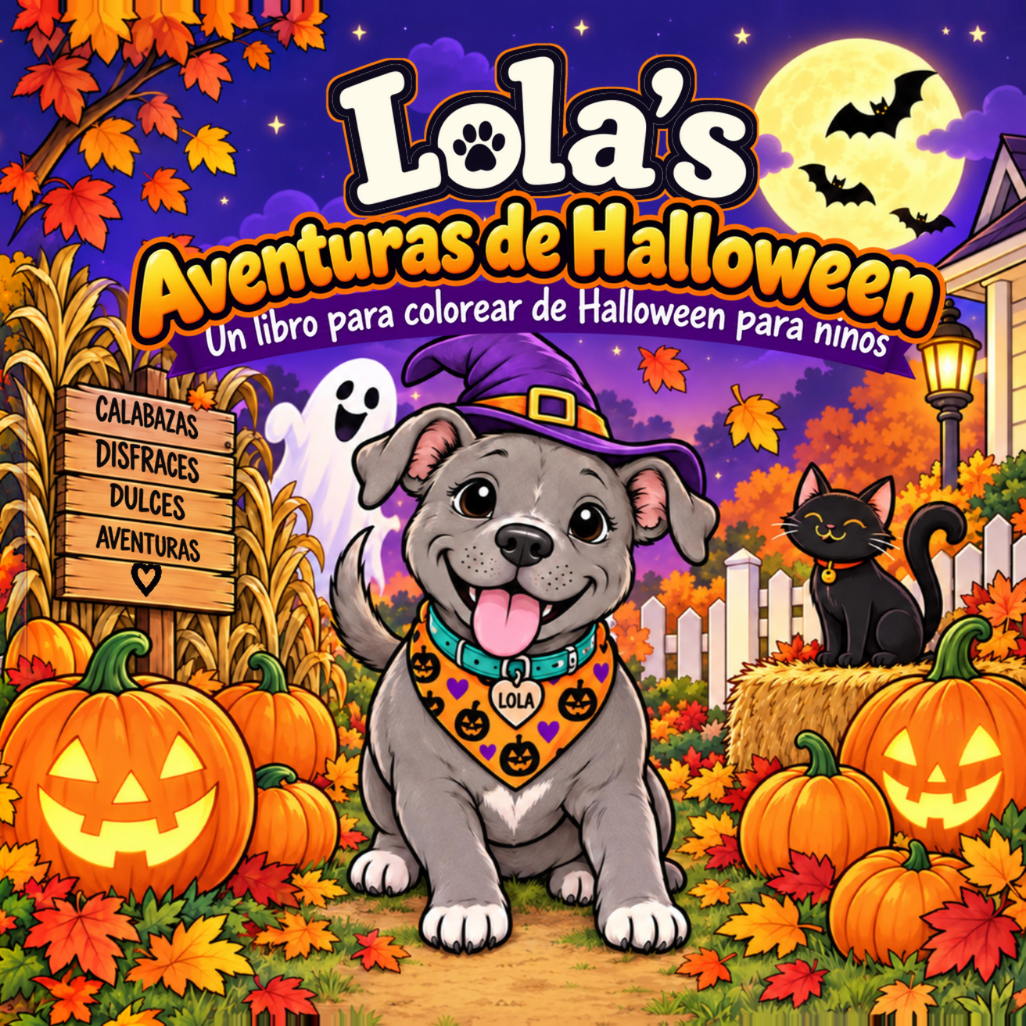 Front cover of Lola’s Aventuras de Halloween, Spanish edition